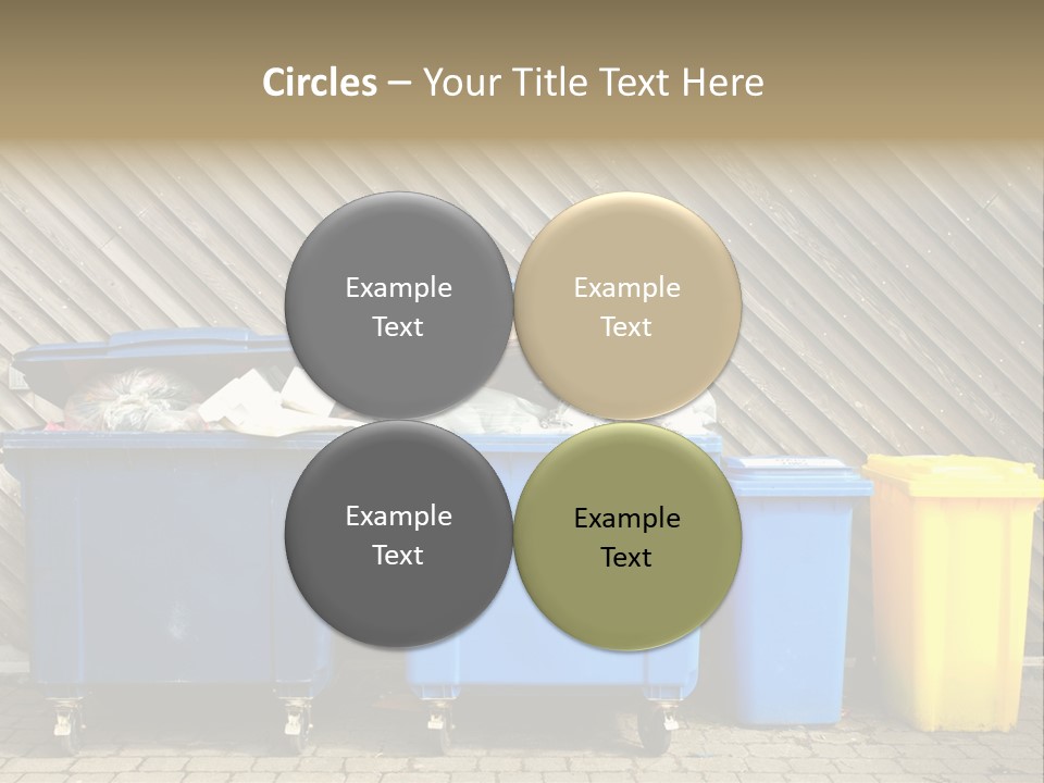 Background Waste Bins Dust PowerPoint Template