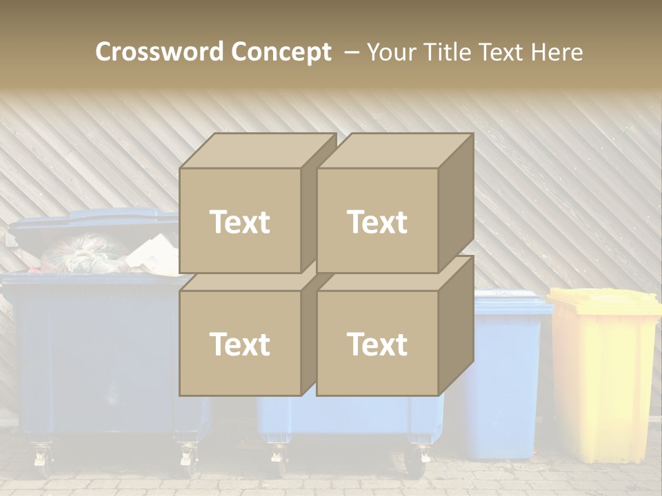 Background Waste Bins Dust PowerPoint Template