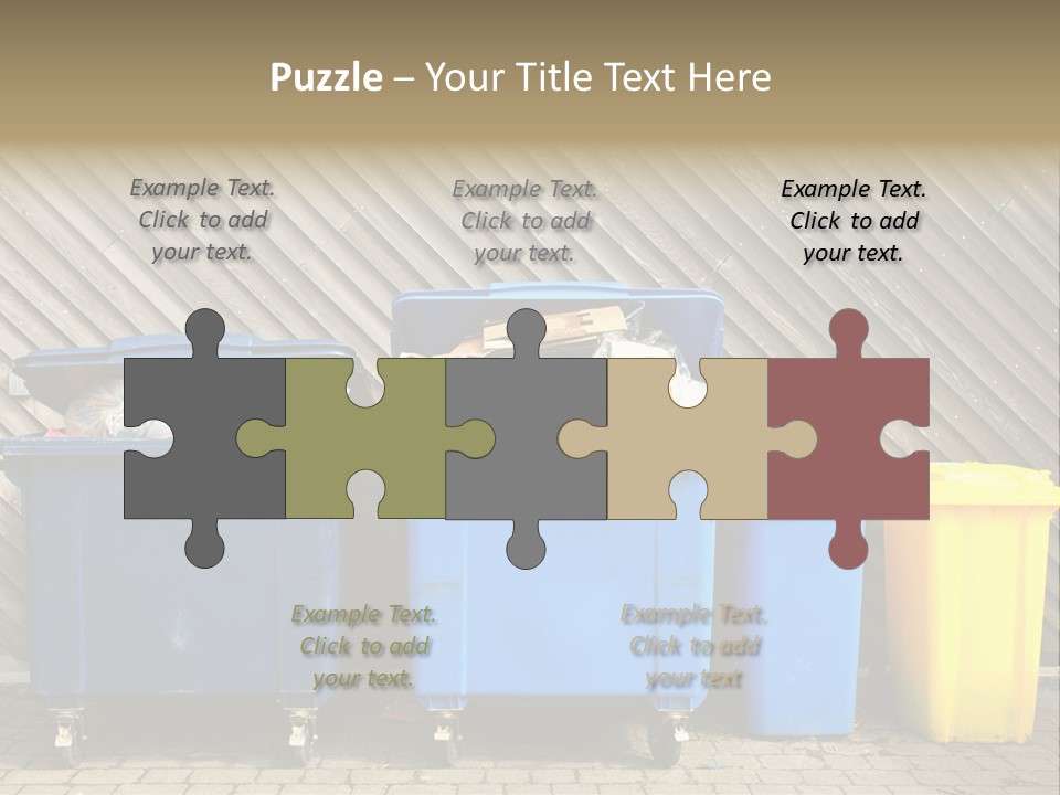 Background Waste Bins Dust PowerPoint Template