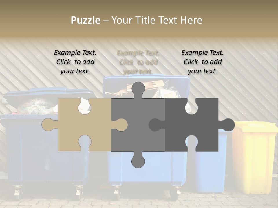 Background Waste Bins Dust PowerPoint Template