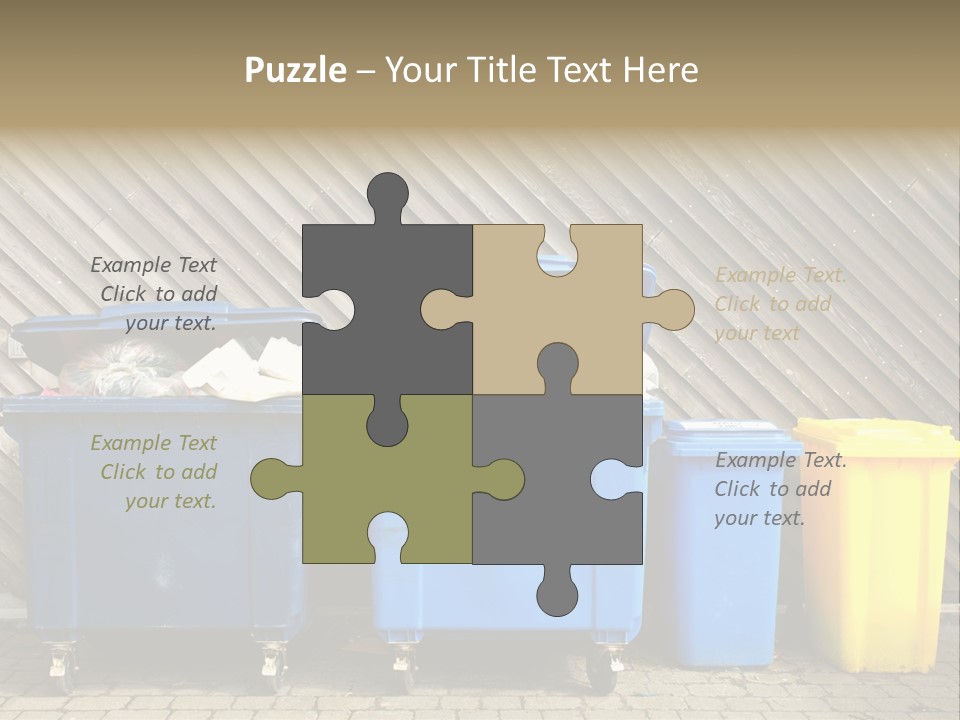 Background Waste Bins Dust PowerPoint Template