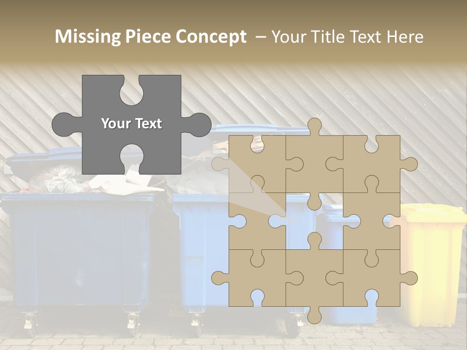 Background Waste Bins Dust PowerPoint Template