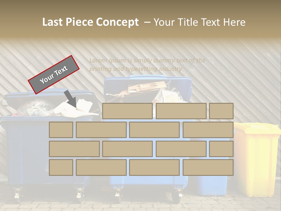 Background Waste Bins Dust PowerPoint Template