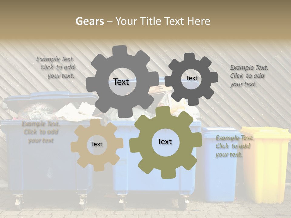 Background Waste Bins Dust PowerPoint Template