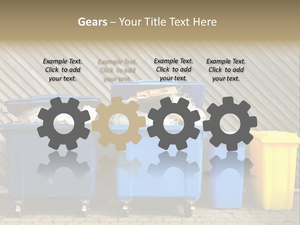 Background Waste Bins Dust PowerPoint Template