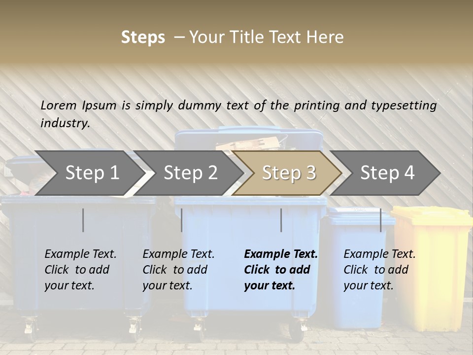 Background Waste Bins Dust PowerPoint Template