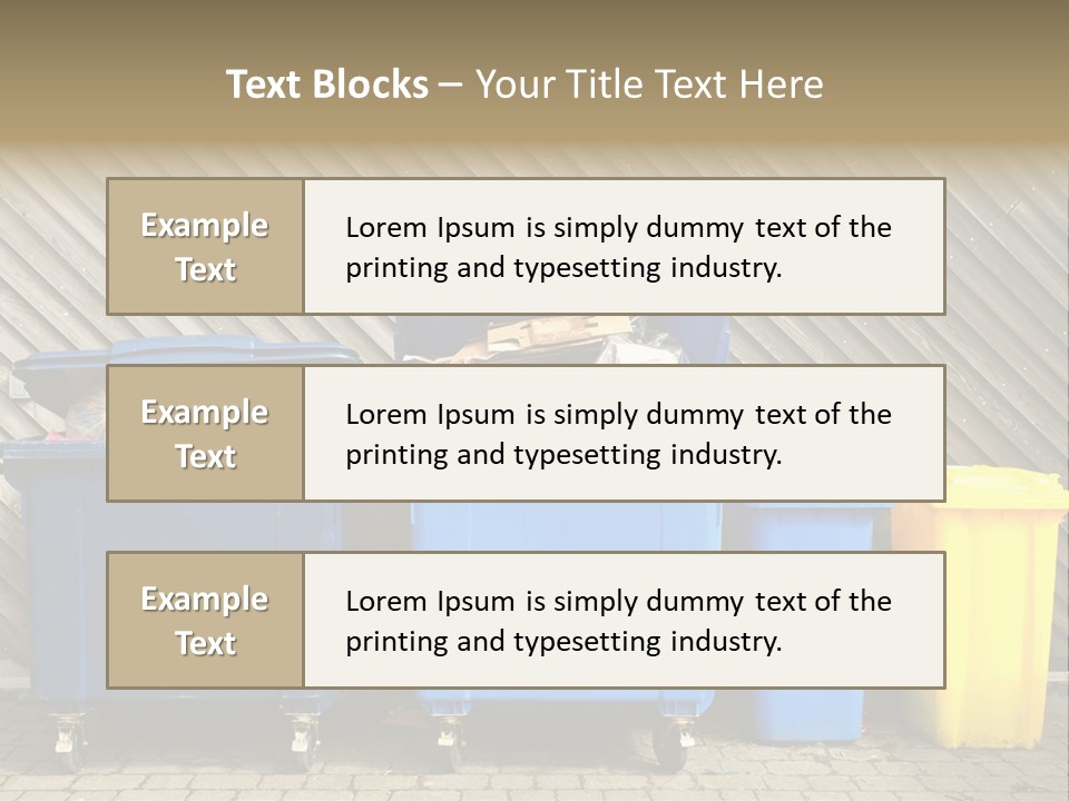 Background Waste Bins Dust PowerPoint Template