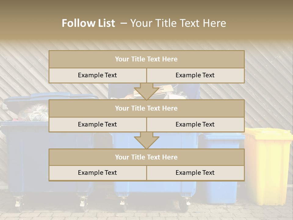 Background Waste Bins Dust PowerPoint Template
