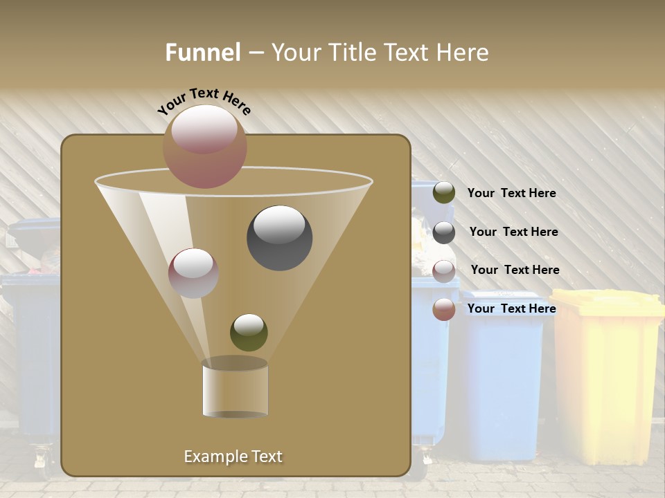 Background Waste Bins Dust PowerPoint Template