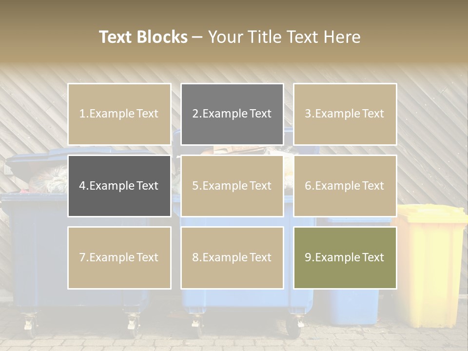 Background Waste Bins Dust PowerPoint Template