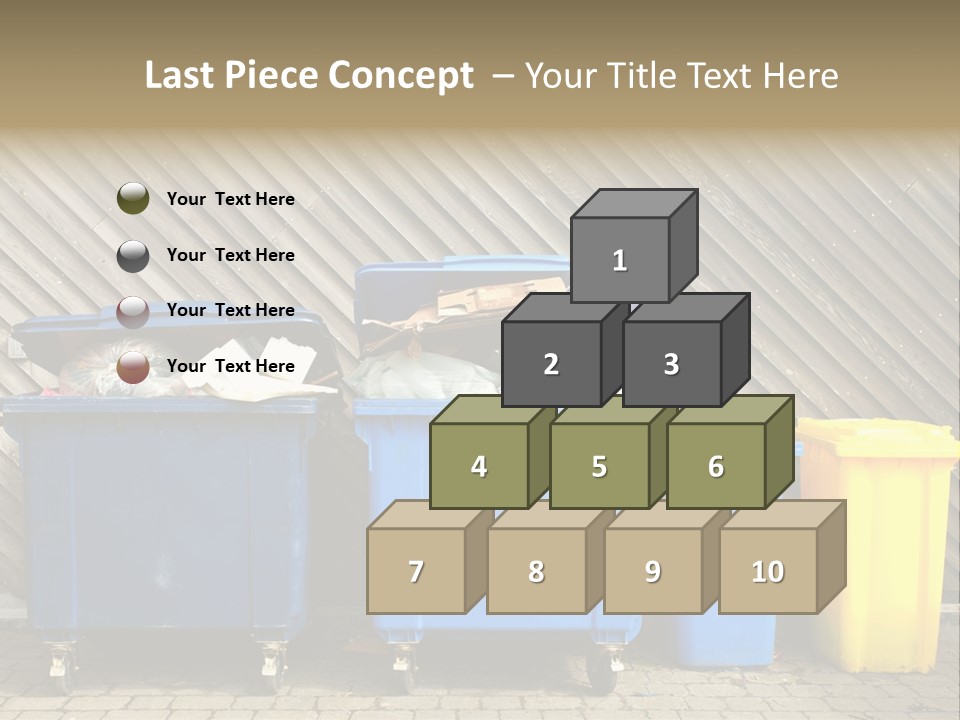 Background Waste Bins Dust PowerPoint Template