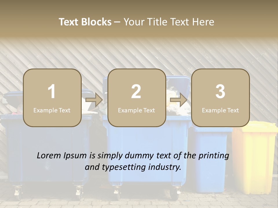 Background Waste Bins Dust PowerPoint Template