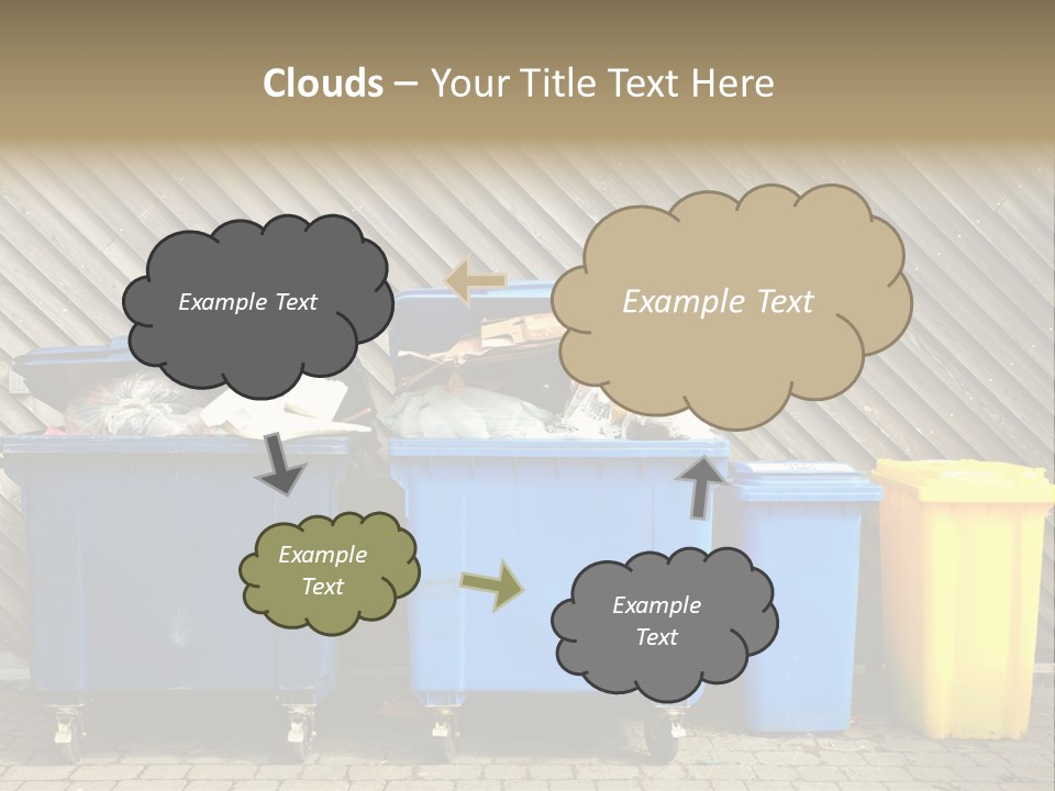 Background Waste Bins Dust PowerPoint Template
