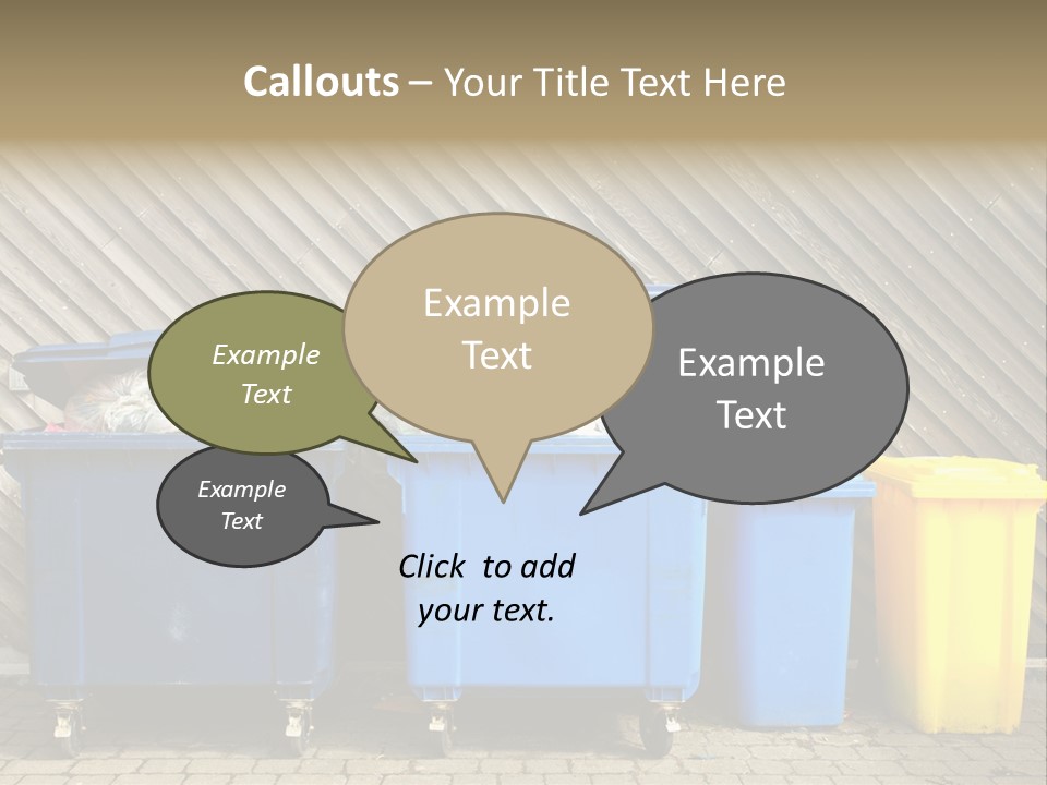 Background Waste Bins Dust PowerPoint Template