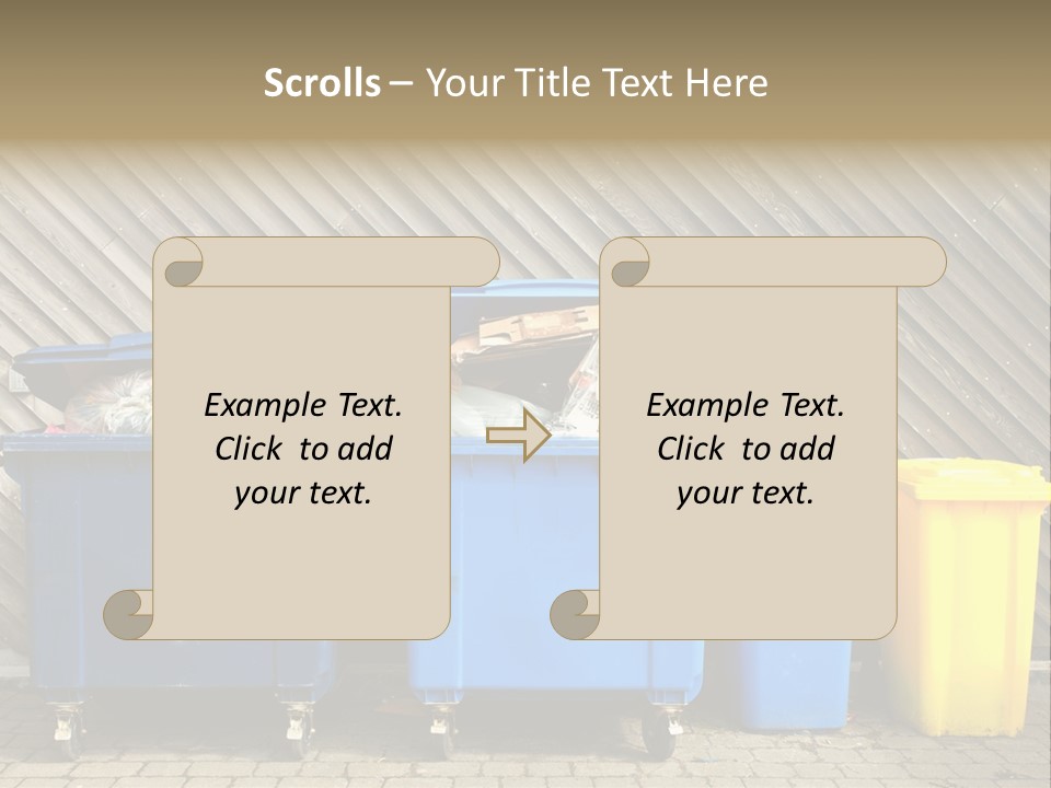 Background Waste Bins Dust PowerPoint Template