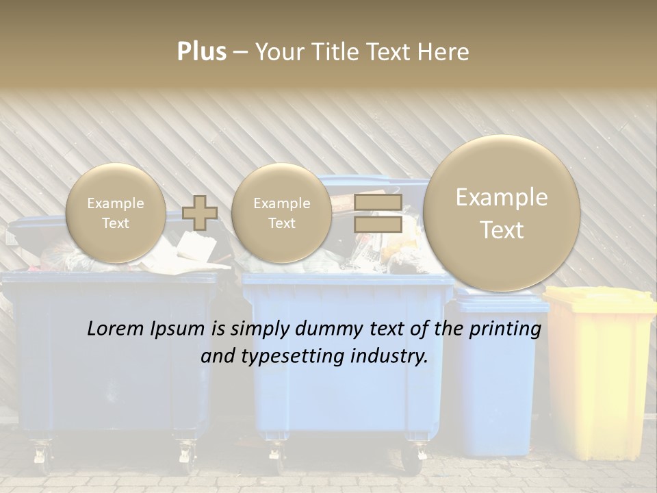 Background Waste Bins Dust PowerPoint Template