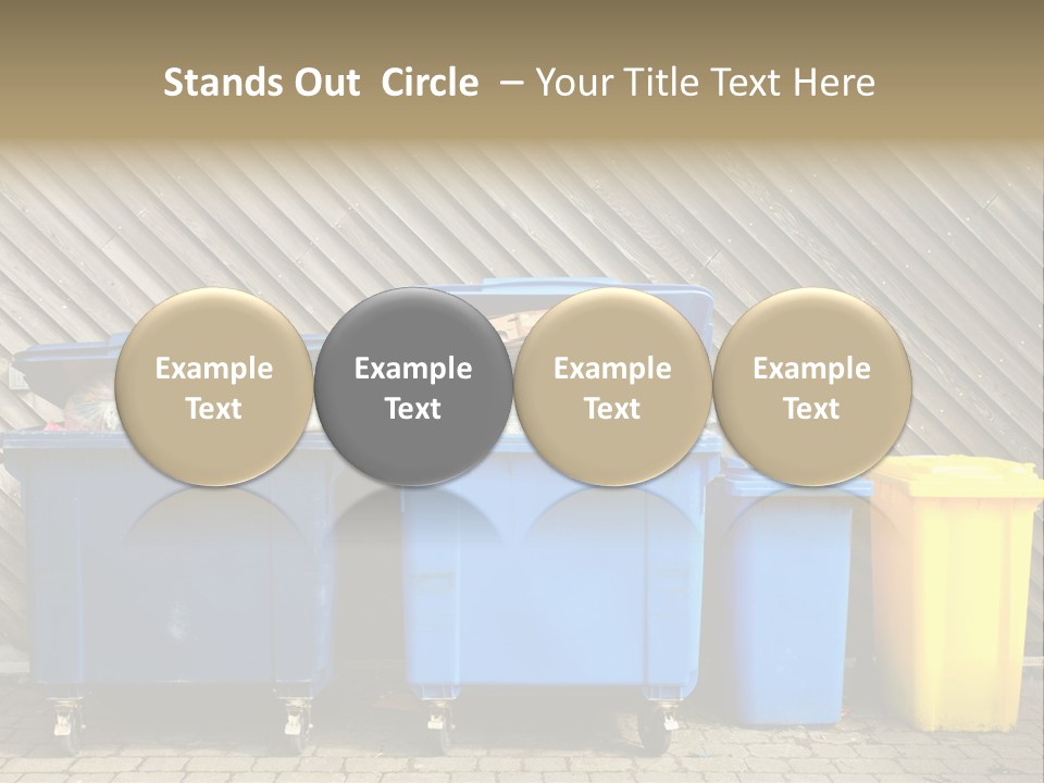 Background Waste Bins Dust PowerPoint Template