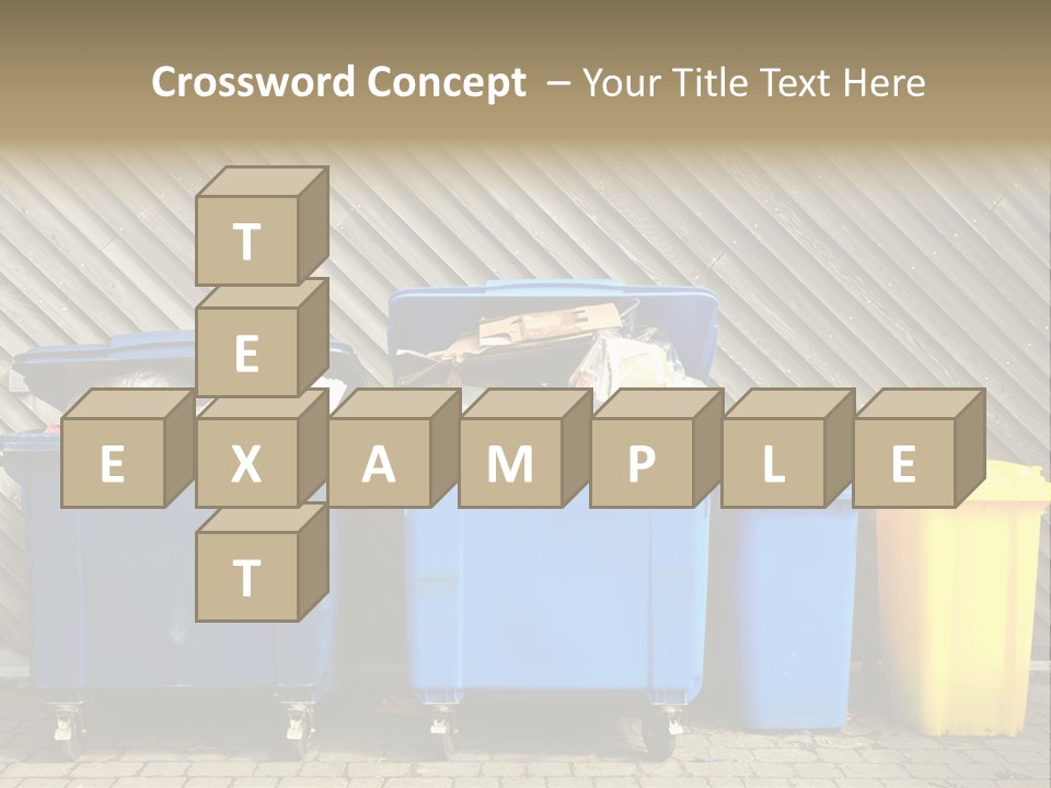 Background Waste Bins Dust PowerPoint Template