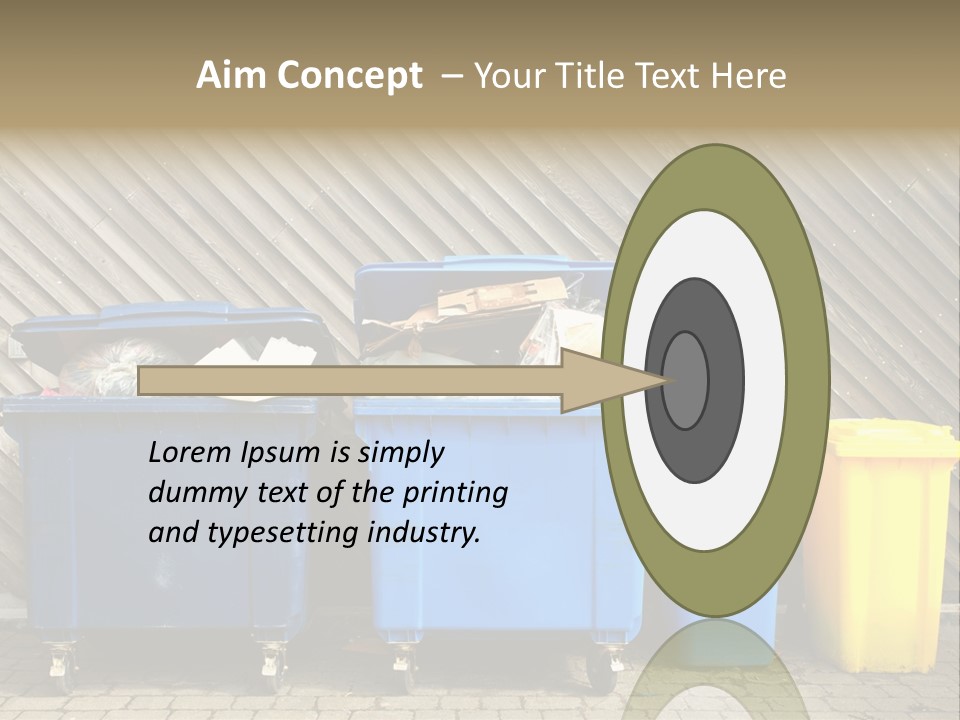 Background Waste Bins Dust PowerPoint Template