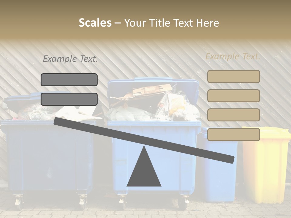 Background Waste Bins Dust PowerPoint Template