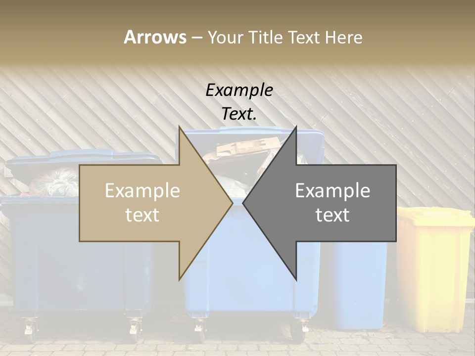 Background Waste Bins Dust PowerPoint Template