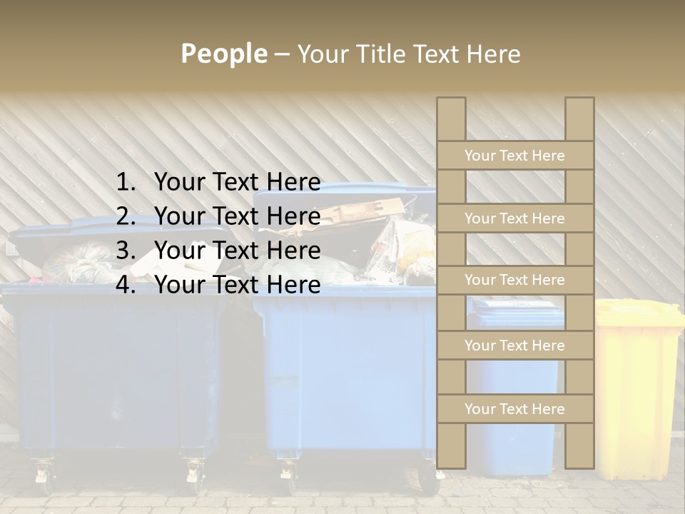 Background Waste Bins Dust PowerPoint Template