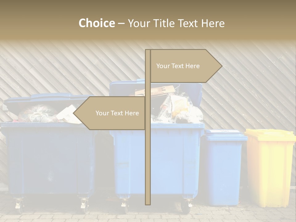 Background Waste Bins Dust PowerPoint Template