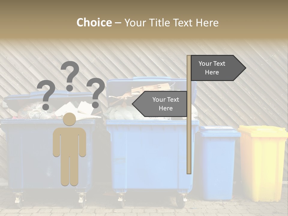 Background Waste Bins Dust PowerPoint Template
