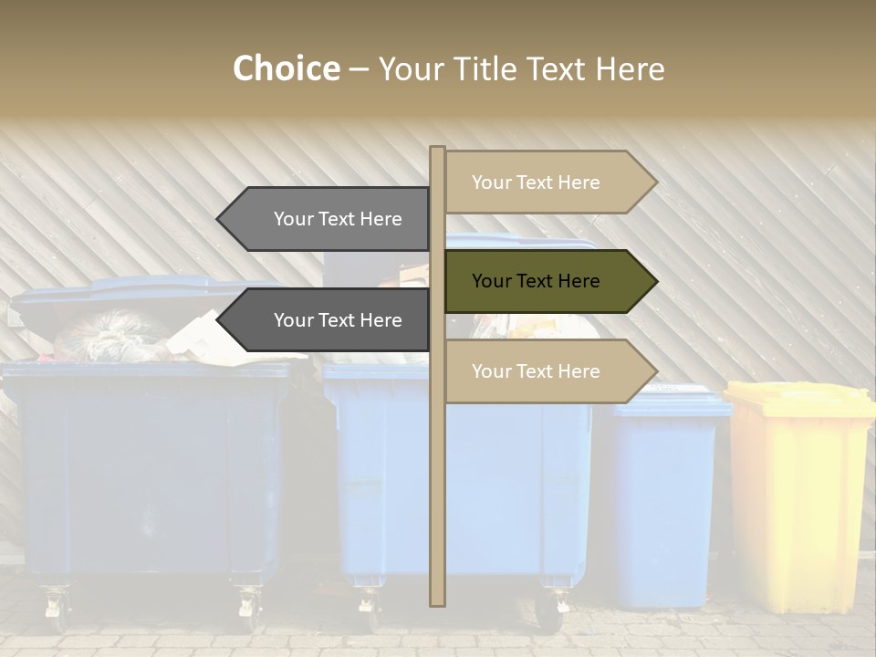 Background Waste Bins Dust PowerPoint Template