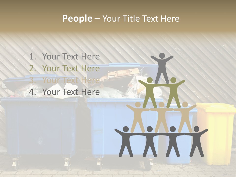 Background Waste Bins Dust PowerPoint Template