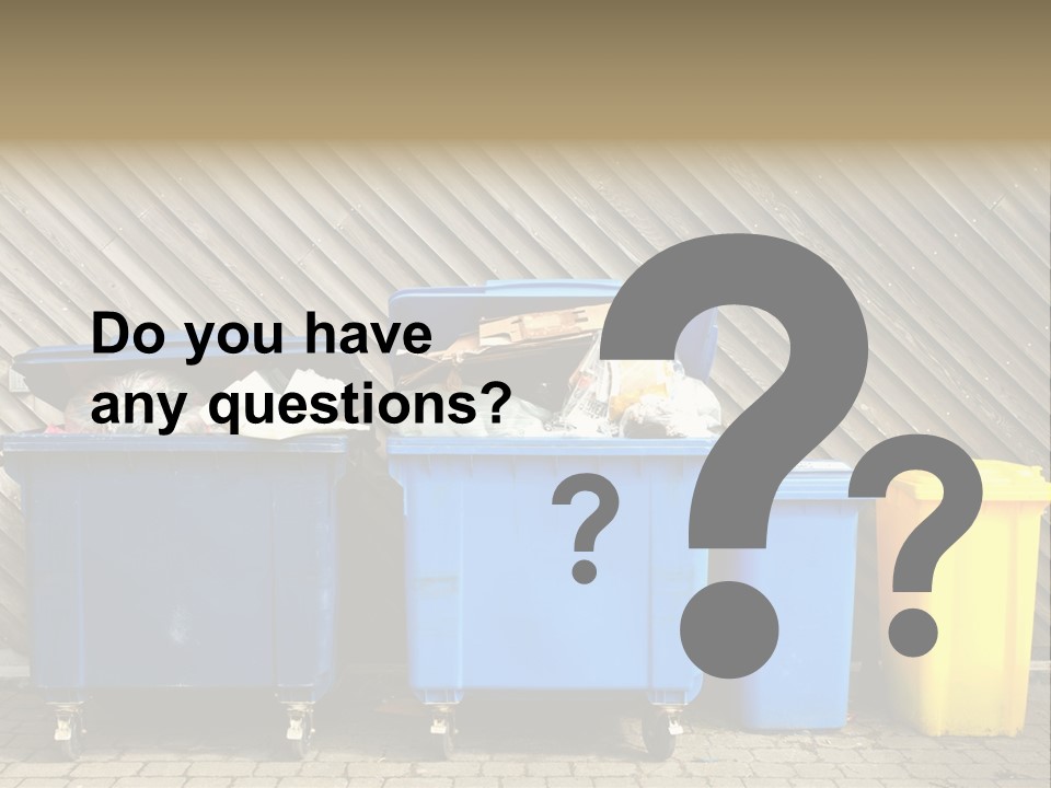 Background Waste Bins Dust PowerPoint Template