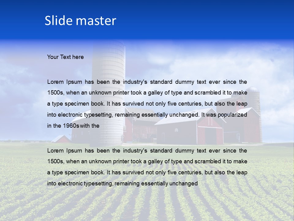 Tree Field American PowerPoint Template