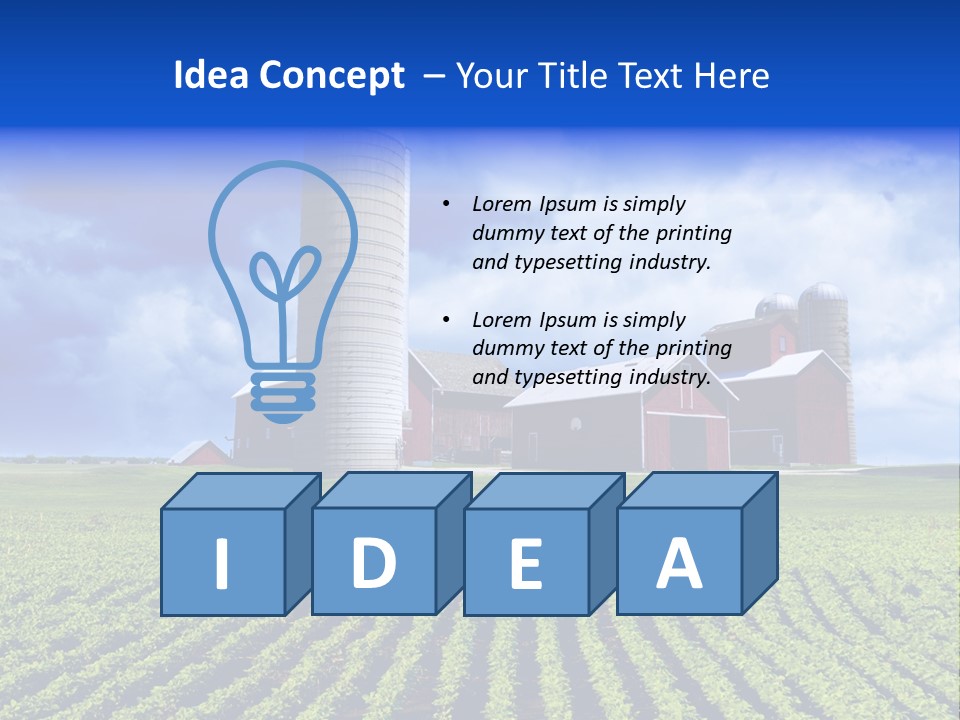 Tree Field American PowerPoint Template