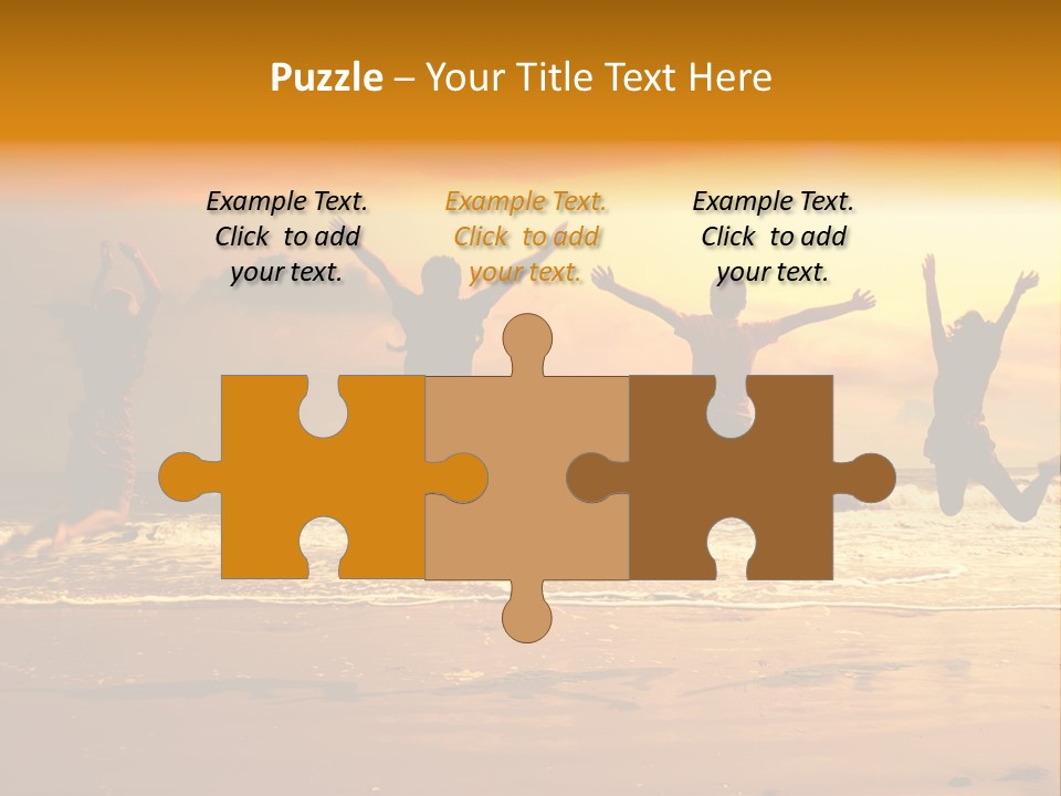 Holiday Together Jump PowerPoint Template