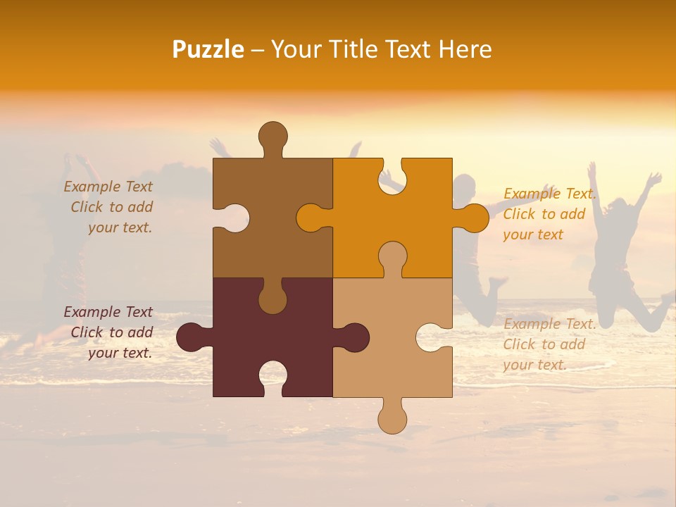 Holiday Together Jump PowerPoint Template