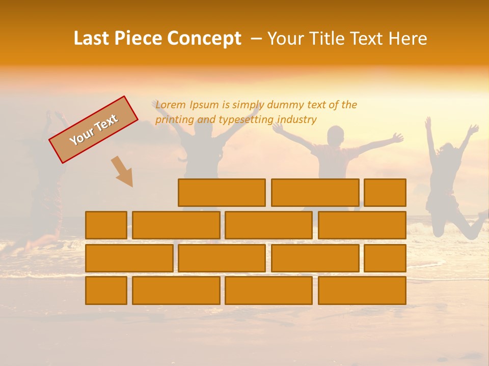 Holiday Together Jump PowerPoint Template