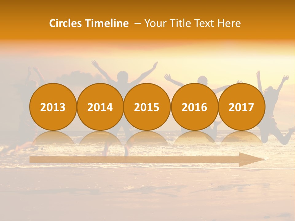 Holiday Together Jump PowerPoint Template