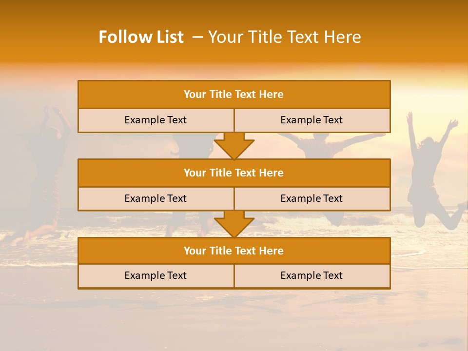 Holiday Together Jump PowerPoint Template