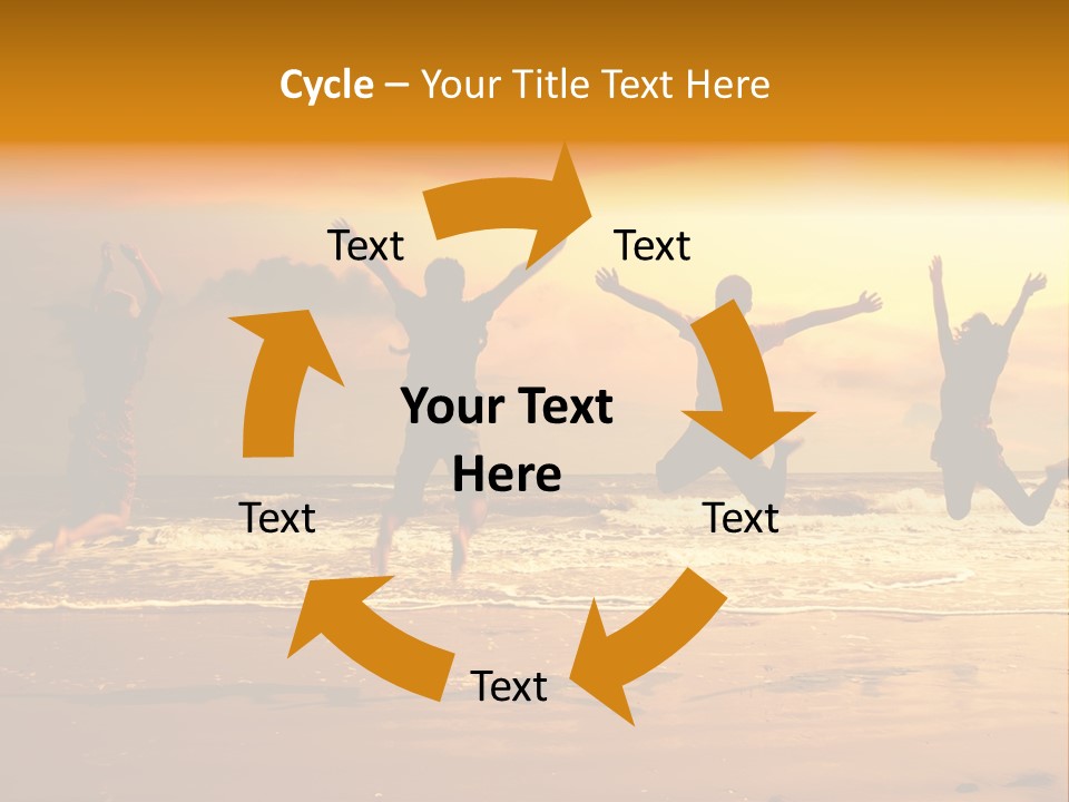 Holiday Together Jump PowerPoint Template