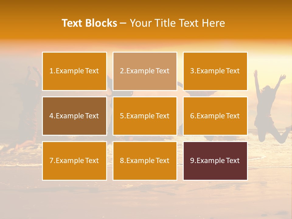 Holiday Together Jump PowerPoint Template