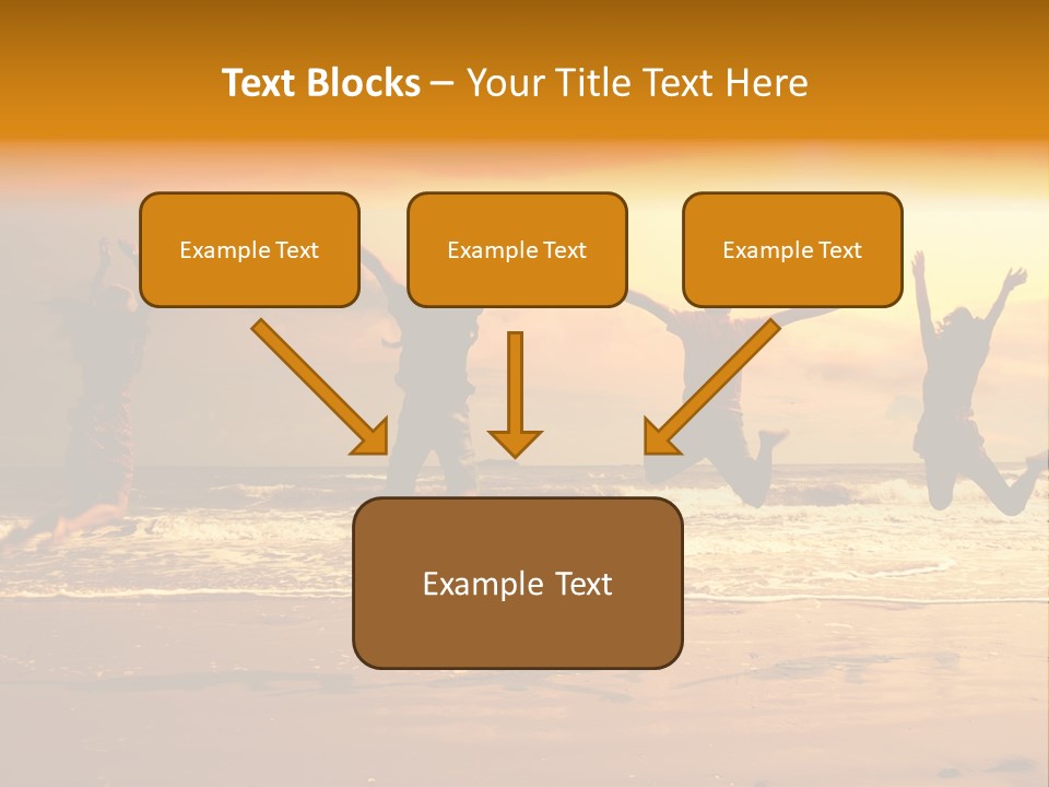 Holiday Together Jump PowerPoint Template