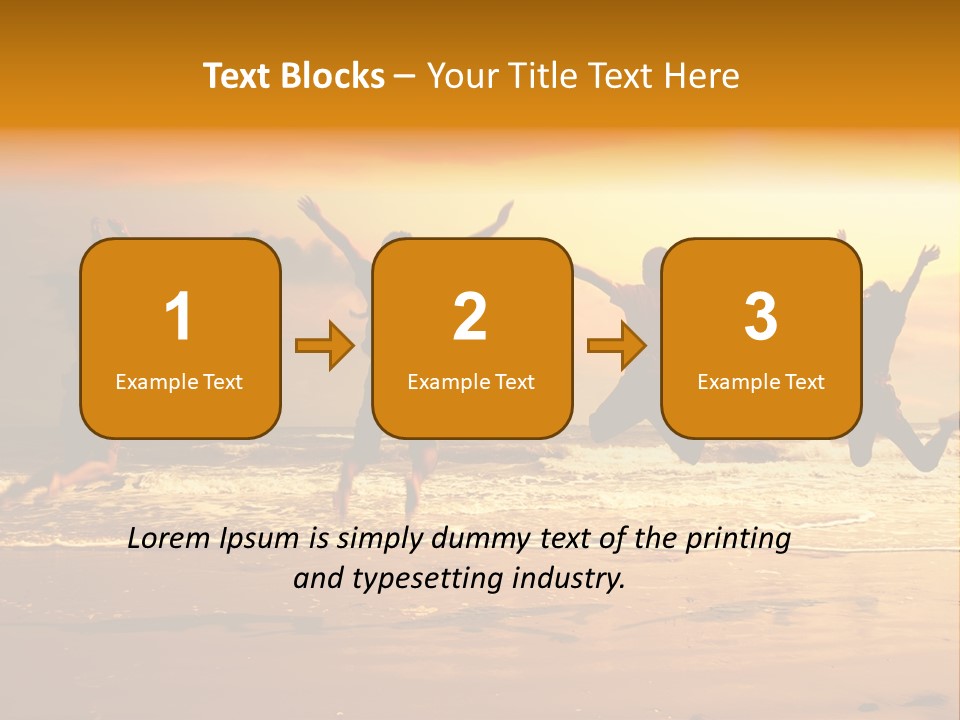 Holiday Together Jump PowerPoint Template