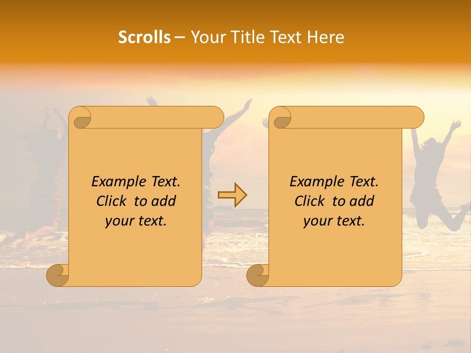 Holiday Together Jump PowerPoint Template
