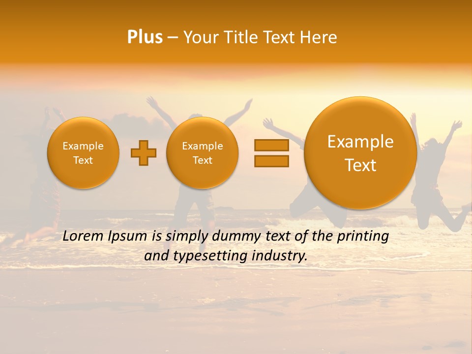 Holiday Together Jump PowerPoint Template