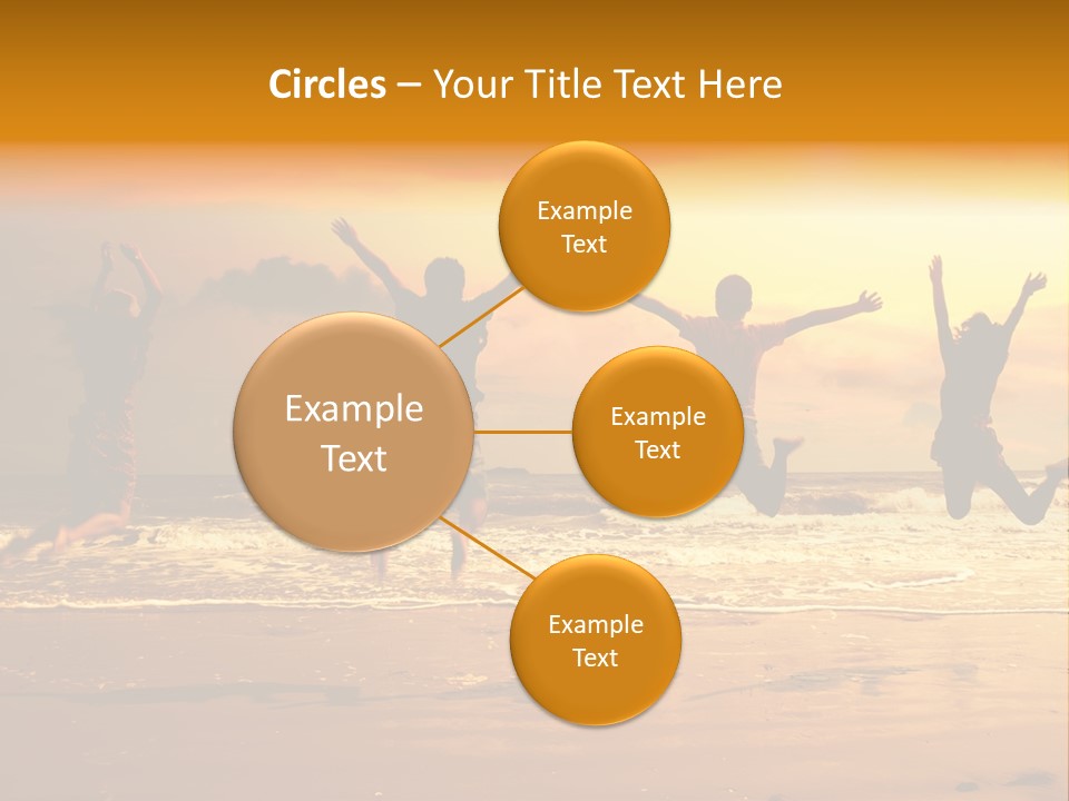 Holiday Together Jump PowerPoint Template