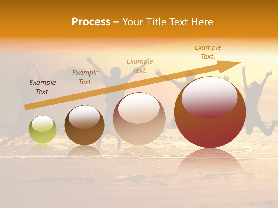 Holiday Together Jump PowerPoint Template