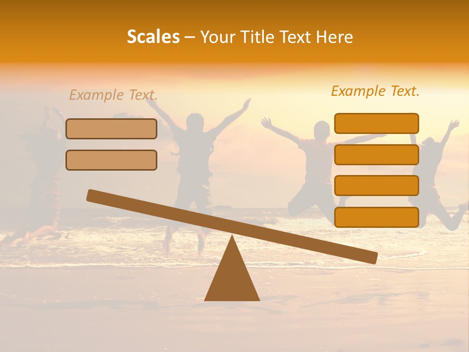 Holiday Together Jump PowerPoint Template