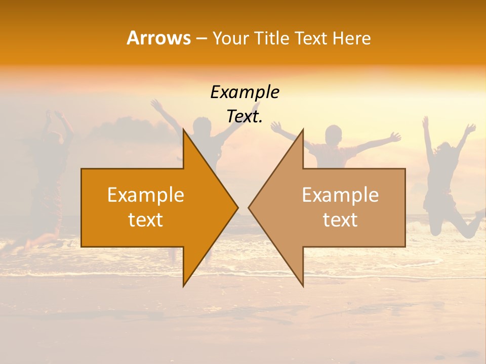 Holiday Together Jump PowerPoint Template