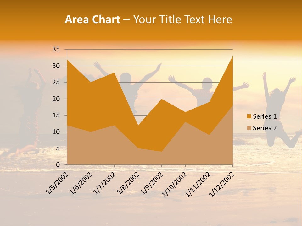 Holiday Together Jump PowerPoint Template