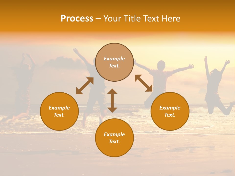 Holiday Together Jump PowerPoint Template